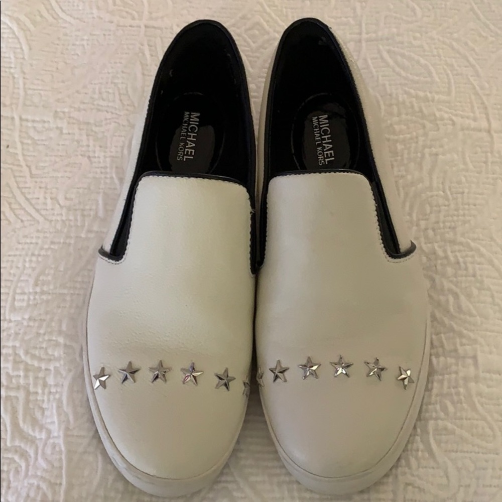 White Michael Kors shoes, size 8
